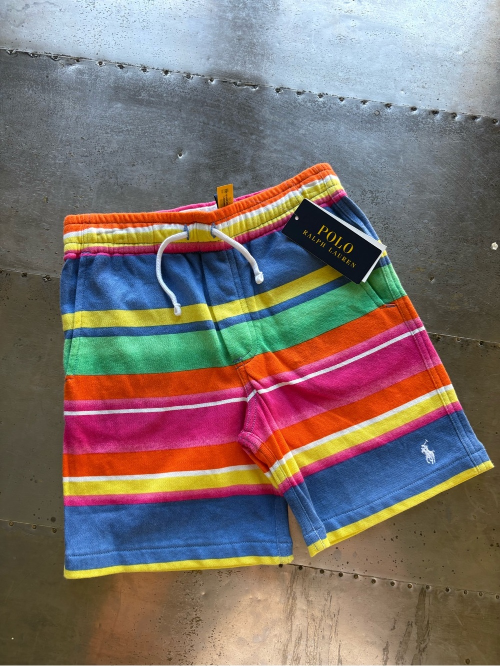 Polo by Ralph Lauren Boy’s Multicolor Striped Terry Shorts